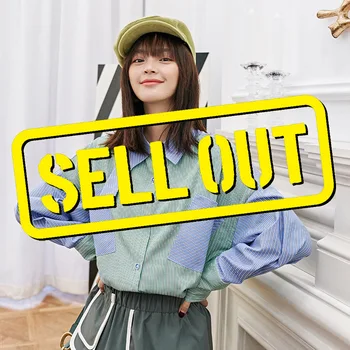 LANMREM can ship Design new women's clothes hit color Stripe patchwork Shirt 2020 spring fashion tide Loose Shirt big size YH909
LANMREM can ship Design new women's clothes hit color Stripe patchwork Shirt 2020 spring fashion tide Loose Shirt big size YH909