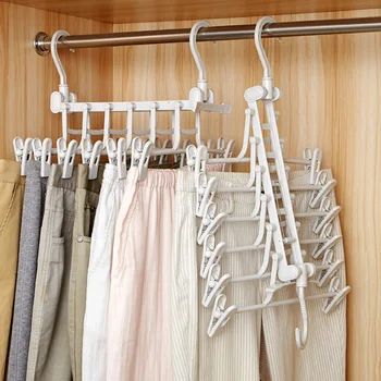 1/2pcs Multi-layer Folding Hangers Creative Multi-function Artifact Household Wardrobe Finishing Clothes Drying Racks Organizer
1/2pcs Multi-layer Folding Hangers Creative Multi-function Artifact Household Wardrobe Finishing Clothes Drying Racks Organizer