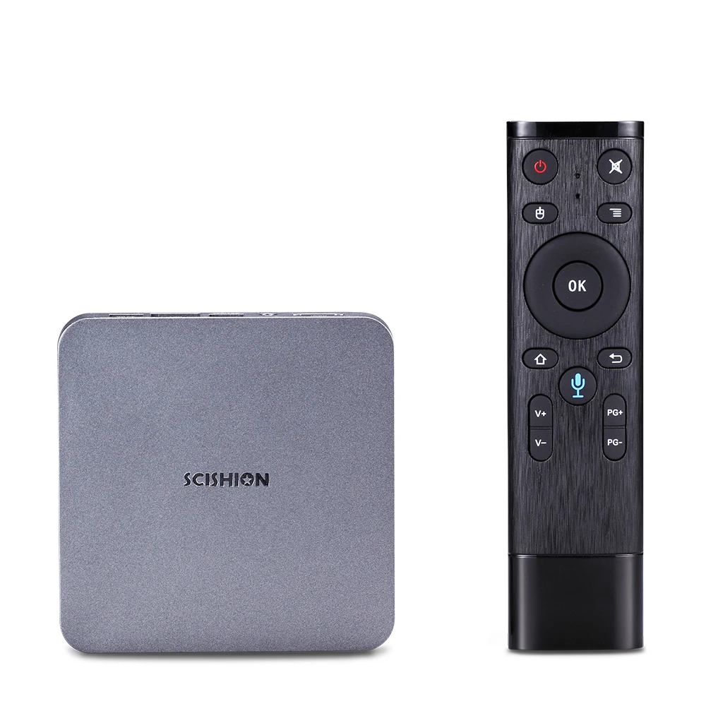 SCISHION AI ONE Android TV Box android 8.1 4K 2G/16G WiFi BT4.0 Media Player Display Screen Voice Control PK Z28 X96mini TV box
SCISHION AI ONE Android TV Box android 8.1 4K 2G/16G WiFi BT4.0 Media Player Display Screen Voice Control PK Z28 X96mini TV box