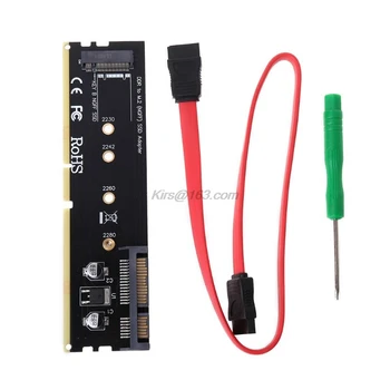 SATA III to M.2 (NGFF) B-Key 2230/2242/2260/2280 SATA-based SSD Adapter Card
SATA III to M.2 (NGFF) B-Key 2230/2242/2260/2280 SATA-based SSD Adapter Card