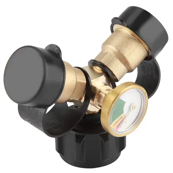 1PC Propane Tank Y-Splitter Adapter Two Way LPG Adapter Tee Connector QCC1 Tank With Gauge For BBQ Grills Camping Stoves Heater
1PC Propane Tank Y-Splitter Adapter Two Way LPG Adapter Tee Connector QCC1 Tank With Gauge For BBQ Grills Camping Stoves Heater