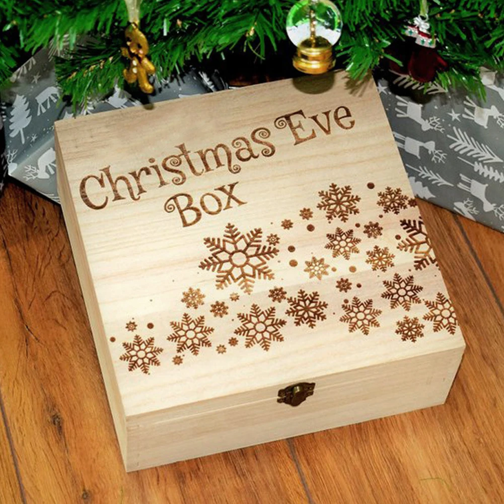 Portable Christmas Engraving Case Party Square Decorative Letters With Cover Gift Box Storage Toys Candy Large Wooden
Portable Christmas Engraving Case Party Square Decorative Letters With Cover Gift Box Storage Toys Candy Large Wooden
