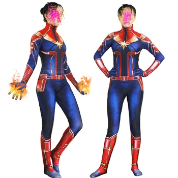New 3D Women Girls Movie Version Captain Marvel Carol Danvers Cosplay Costume Zentai Superhero Bodysuit Suit Jumpsuits
New 3D Women Girls Movie Version Captain Marvel Carol Danvers Cosplay Costume Zentai Superhero Bodysuit Suit Jumpsuits