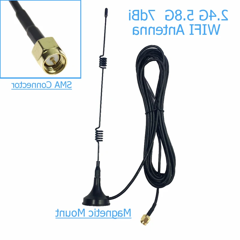SMA 2.4 GHz 7dBi WIFI Signal Booster Wireless Antenna WLAN 5X Range Extender Magnetic Mount Signal Antenna
SMA 2.4 GHz 7dBi WIFI Signal Booster Wireless Antenna WLAN 5X Range Extender Magnetic Mount Signal Antenna