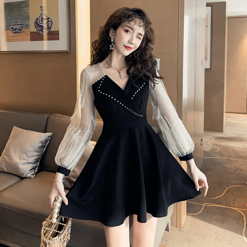 Women's Dress 2020 Spring New Lace Feather Long Sleeve Black Dress Women Bodycon Dress Women Dress Sexy Dress
Women's Dress 2020 Spring New Lace Feather Long Sleeve Black Dress Women Bodycon Dress Women Dress Sexy Dress
