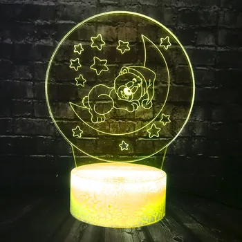 Baby Produce LED 7 Color USB Change Moon Star Bear Cartoon Room Girl Sleep Warm Lava Table Mood Night Light Holiday Kids Gfit 
Baby Produce LED 7 Color USB Change Moon Star Bear Cartoon Room Girl Sleep Warm Lava Table Mood Night Light Holiday Kids Gfit