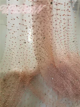 Tulle Pearls Beaded French Nigerian Lace Fabrics 2019 High Quality Embroidered Guipure African Lace Fabric Peach Colour
Tulle Pearls Beaded French Nigerian Lace Fabrics 2019 High Quality Embroidered Guipure African Lace Fabric Peach Colour