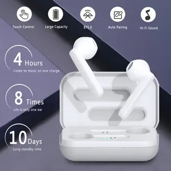 TWS Bluetooth Earphone in-ear Wireless Headset Noise Cancel Mini Music Earpiece Sport Earbud with Wireless Earphone Charging Box
TWS Bluetooth Earphone in-ear Wireless Headset Noise Cancel Mini Music Earpiece Sport Earbud with Wireless Earphone Charging Box