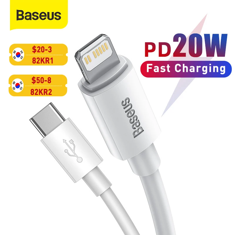 Кабель Baseus USB Type-C PD 20 Вт для iPhone SE 11 Pro X XS 8 | Мобильные телефоны и аксессуары