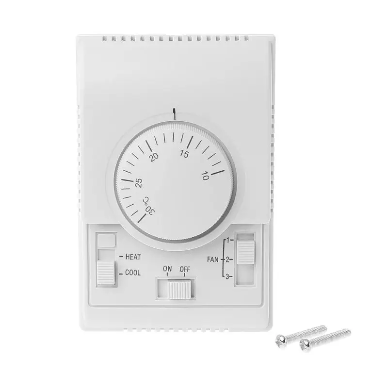 AC 220V Room Mechanical Thermostat Control Switch Air Conditioner Fan Coil Temperature Controller
AC 220V Room Mechanical Thermostat Control Switch Air Conditioner Fan Coil Temperature Controller