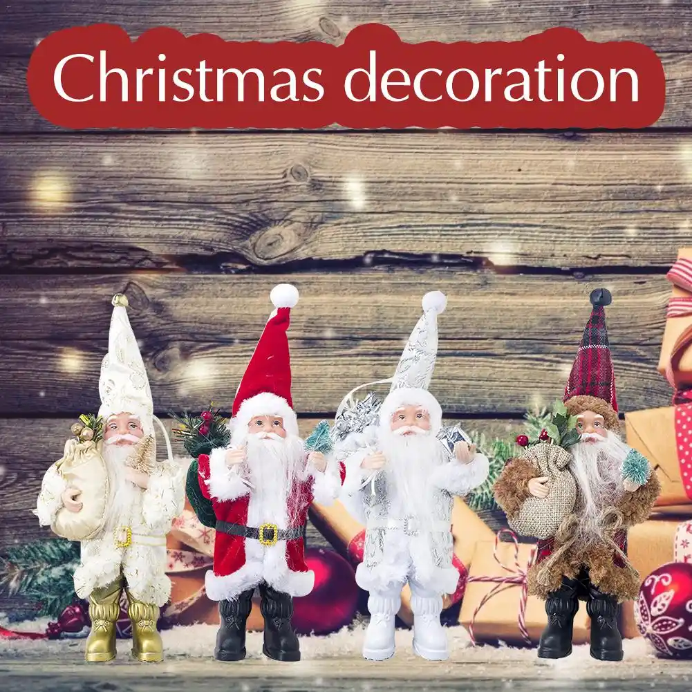 2020 creative mini merry christmas santa claus doll ornament