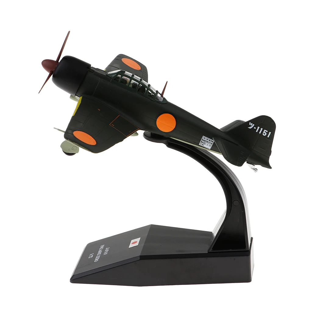 Japanese Mitsubishi A6M3 Zero - 1940 1:72 Metal Die-cast Airplane, Includes Alloy Stand Japanese Mitsubishi A6M3 Zero - 1940 1:72 Metal Die-cast Airplane, Includes Alloy Stand