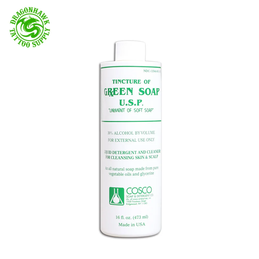 Hot Sales 16 oz Bottle Clean Stencil Tattoo Green Soap Skin Wash After Care Supplies Make Up sterilize|tattoo compressor|tattoo long sleeve t