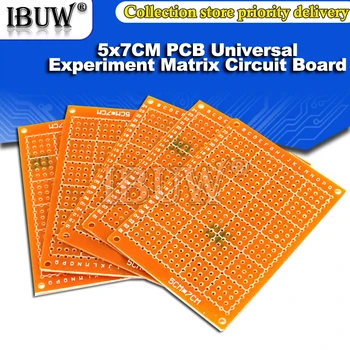 10PCS Prototype Paper Copper 5x7cm 5*7CM PCB Universal Experiment Matrix Circuit Board
10PCS Prototype Paper Copper 5x7cm 5*7CM PCB Universal Experiment Matrix Circuit Board
