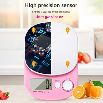 New Food Scale Digital Kitchen Scale 1g/0.01oz Precise Graduation Weight Grams Ounces for Baking Cooking 
New Food Scale Digital Kitchen Scale 1g/0.01oz Precise Graduation Weight Grams Ounces for Baking Cooking