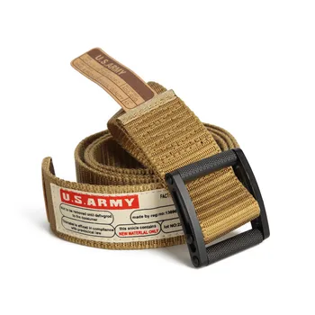 Deepeel 1pc 3.8*125cm Unisex Smooth Buckle Outdoor Tactical Belt Sports Leisure Nylon Waistband Men Outdoor Clothes Accessories
Deepeel 1pc 3.8*125cm Unisex Smooth Buckle Outdoor Tactical Belt Sports Leisure Nylon Waistband Men Outdoor Clothes Accessories