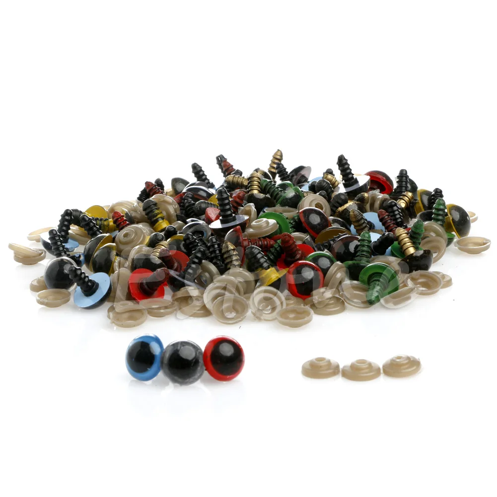 100Pcs/Set 14mm Plastic Safety Eyes For Teddy Bear Doll Animal Puppet Craft 
100Pcs/Set 14mm Plastic Safety Eyes For Teddy Bear Doll Animal Puppet Craft
