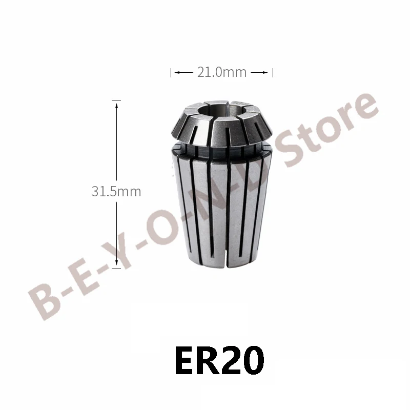 BEYOND ER20 ER20-6 ER20-3 ER20-4 ER20-8 ER20-12 Spring Collet chuck Lathe Mill Tool Engraving Machine Spindle Motor CNC Tools
BEYOND ER20 ER20-6 ER20-3 ER20-4 ER20-8 ER20-12 Spring Collet chuck Lathe Mill Tool Engraving Machine Spindle Motor CNC Tools