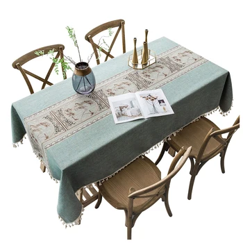 Dustproof Home Decor Dining Room Cotton Linen Table Cloth Embroidery Tassel Party Rectangle Protector For Kitchen Covers
Dustproof Home Decor Dining Room Cotton Linen Table Cloth Embroidery Tassel Party Rectangle Protector For Kitchen Covers