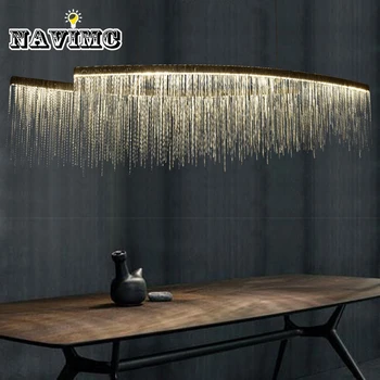 Modern Aluminum Chain Meteor Shower Led Pendant Light For Hotel Hall Restaurant Dining Room Silver Creative Hanging Lamp
Modern Aluminum Chain Meteor Shower Led Pendant Light For Hotel Hall Restaurant Dining Room Silver Creative Hanging Lamp