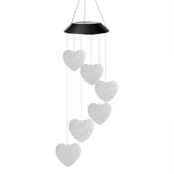 Solar Powered Wind Chime Light LED Garden Hanging Spinner Particle Color Lamp Home Yard Deco Deco Light Garden Ball Changin S6O4
Solar Powered Wind Chime Light LED Garden Hanging Spinner Particle Color Lamp Home Yard Deco Deco Light Garden Ball Changin S6O4