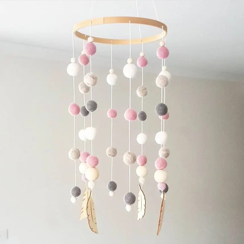 Baby Rattles Nordic Style Wooden Beads Wool Ball Wind Chimes Kids Room Baby Toys Bed Hanging Wind Bell Newborn Gifts Decor Props
Baby Rattles Nordic Style Wooden Beads Wool Ball Wind Chimes Kids Room Baby Toys Bed Hanging Wind Bell Newborn Gifts Decor Props