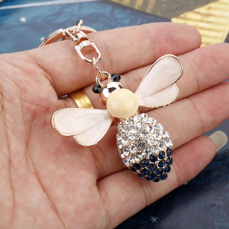 Cute Crystal Hardworking Bee Keychain Women Handbag Hanging Rhinestone Key Key Chain Key Ring Accessories Bag Car
Cute Crystal Hardworking Bee Keychain Women Handbag Hanging Rhinestone Key Key Chain Key Ring Accessories Bag Car