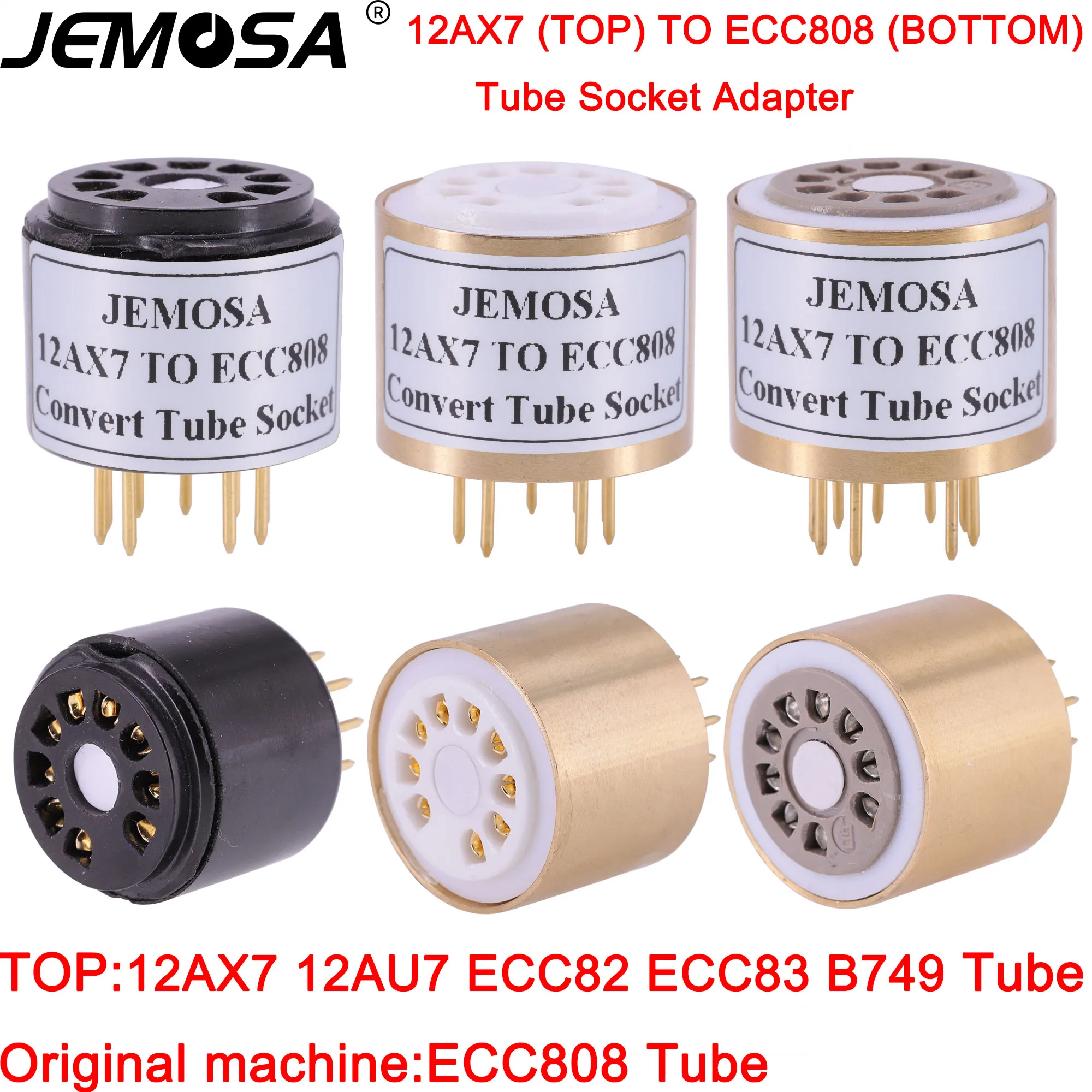 1 шт. 12AU7 ECC81 ECC82 ECC83 12AX7 трубка (верхняя) в ECC808 (нижняя) Сделай Сам аудио усилитель