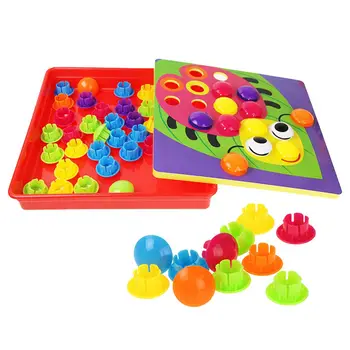 Kids Inserting Puzzles Toy Children Cartoon Design Mushroom Nails Puzzles Board Educational Toy 
Kids Inserting Puzzles Toy Children Cartoon Design Mushroom Nails Puzzles Board Educational Toy