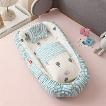 New Newborn Babynest Bed Portable Crib Travel Bed Tissu Coton Baby Nestje Baby Lounge Bassinet Bumper with Pillow Cushion Quilt 
New Newborn Babynest Bed Portable Crib Travel Bed Tissu Coton Baby Nestje Baby Lounge Bassinet Bumper with Pillow Cushion Quilt