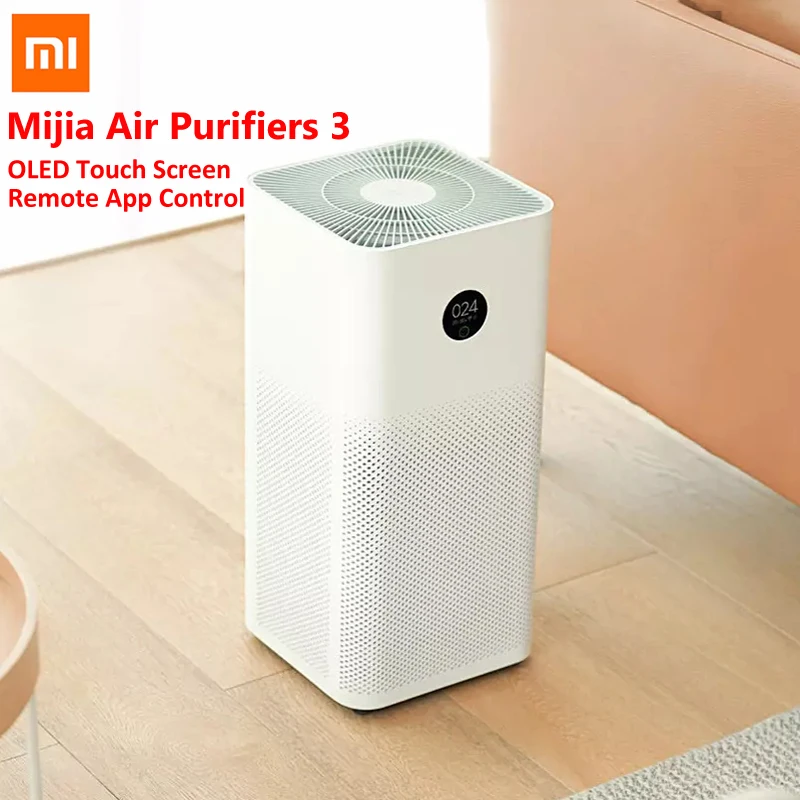 Newest Xiaomi Mijia Air Purifiers 3 Powerful Filter OLED Touch Control Low Noise USB Rechargeable With Remote App Control
Newest Xiaomi Mijia Air Purifiers 3 Powerful Filter OLED Touch Control Low Noise USB Rechargeable With Remote App Control