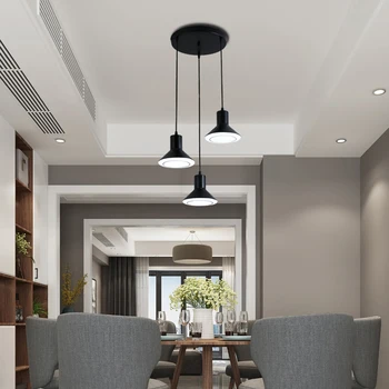 Restaurant Pendant Lights three heads Nordic black bedside table single head lamp modern minimalist dining room lamp
Restaurant Pendant Lights three heads Nordic black bedside table single head lamp modern minimalist dining room lamp