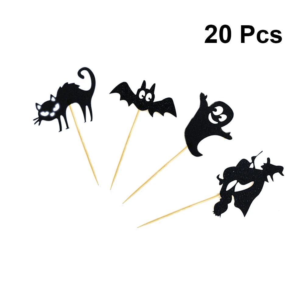 20pcs Witch Bat Black Cat Vampire Pattern Cake Topper Funny Cake Picks Paper Cupcake Toppers Decor Party Supplies Halloween
20pcs Witch Bat Black Cat Vampire Pattern Cake Topper Funny Cake Picks Paper Cupcake Toppers Decor Party Supplies Halloween