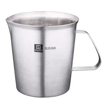 High Capacity Coffee Cup Stainless Steel Measuring Cup With Scales Mug Kettle Baking Tools Cake Tool 500ml
High Capacity Coffee Cup Stainless Steel Measuring Cup With Scales Mug Kettle Baking Tools Cake Tool 500ml