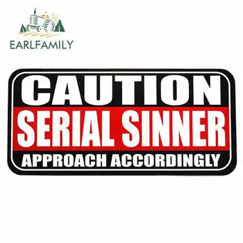 EARLFAMILY 13cm x 6.2cm for SERIAL SINNER Auto Bumper Window Car Stickers Fashion Occlusion Scratch Camper Waterproof Decals
EARLFAMILY 13cm x 6.2cm for SERIAL SINNER Auto Bumper Window Car Stickers Fashion Occlusion Scratch Camper Waterproof Decals