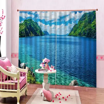 Blue curtains landscape nature scenery curtain 3D Window Curtains For Living Room Bedroom Drapes Cortina Customized size
Blue curtains landscape nature scenery curtain 3D Window Curtains For Living Room Bedroom Drapes Cortina Customized size
