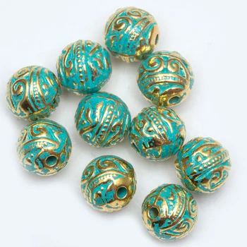 8mm 20 Pcs/lot Vintage Green and Gold Tube Bead Tibetan Silver Spacer Beads for Bracelet Jewelry Making
8mm 20 Pcs/lot Vintage Green and Gold Tube Bead Tibetan Silver Spacer Beads for Bracelet Jewelry Making