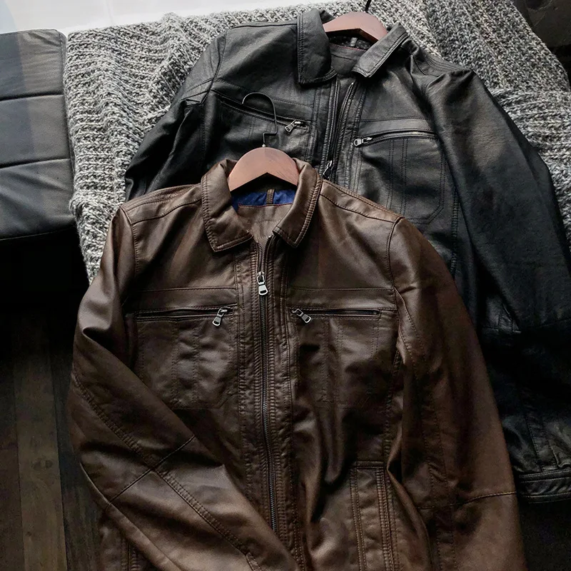 Nl25 Large Sizes Availiable! MEN'S Wear Vintage Motorcycle PU Leather Jacket 
Nl25 Large Sizes Availiable! MEN'S Wear Vintage Motorcycle PU Leather Jacket