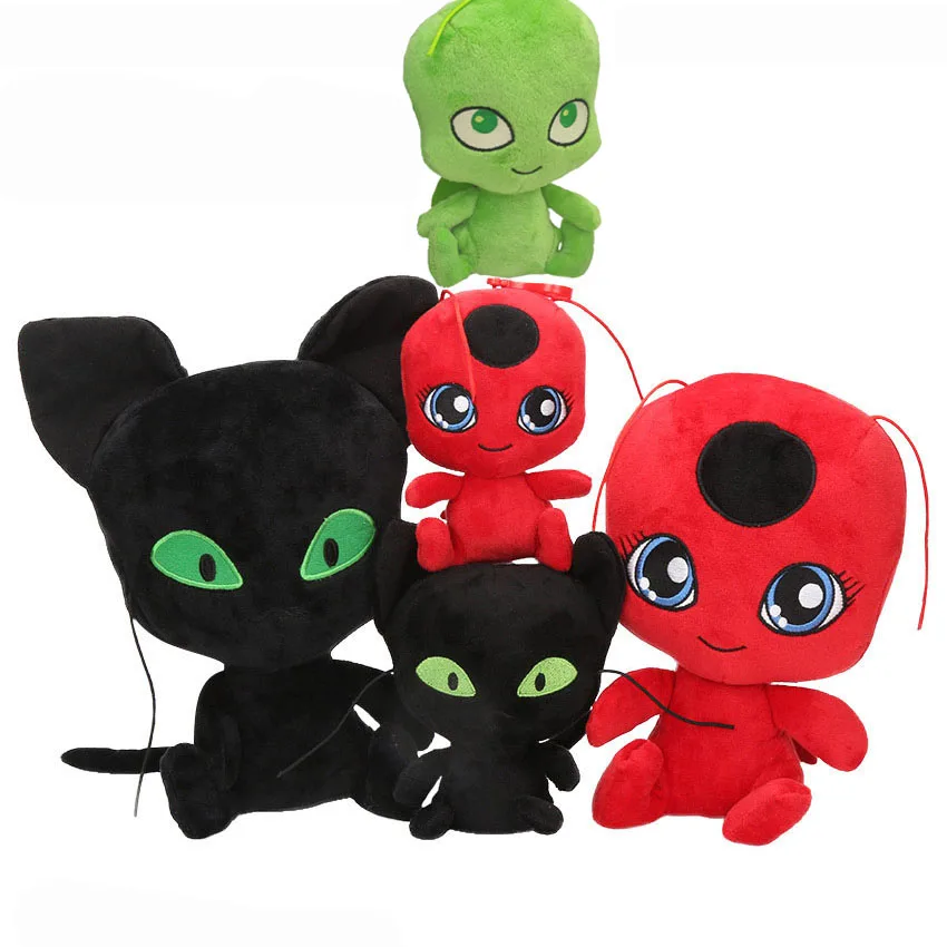 Hot 15-20cm Ladybug Plush Dolls Lady Bug Soft Stuffed Toys Kids Cosplay Masks Bag Accessories Pendant Plagg and Tikki Cat Noir
Hot 15-20cm Ladybug Plush Dolls Lady Bug Soft Stuffed Toys Kids Cosplay Masks Bag Accessories Pendant Plagg and Tikki Cat Noir