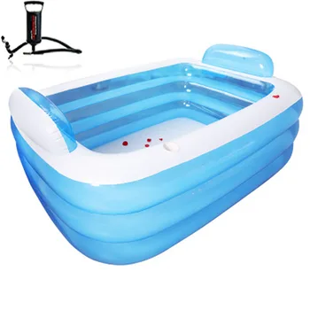 Adults Kids Inflatable Swimming Pool Three Layers Large Size Thickened Basin Bathing Tub Home Use Foldable Square Paddling Pool
Adults Kids Inflatable Swimming Pool Three Layers Large Size Thickened Basin Bathing Tub Home Use Foldable Square Paddling Pool