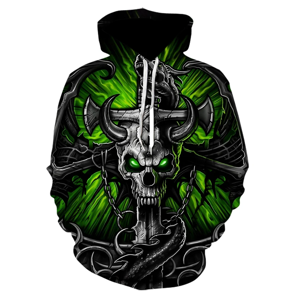 Spring 2020 New Horror Skull Print 3d Printing Pullover Men's Hooded Sweatshirt Street Fashion Men's Brand Casual Jacket
Spring 2020 New Horror Skull Print 3d Printing Pullover Men's Hooded Sweatshirt Street Fashion Men's Brand Casual Jacket