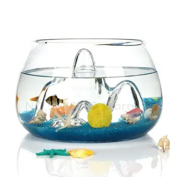 Creative transparent glass landscape shape Thickened fish bowl aquarium ecological gold fish bowl Lead-free S/L
Creative transparent glass landscape shape Thickened fish bowl aquarium ecological gold fish bowl Lead-free S/L
