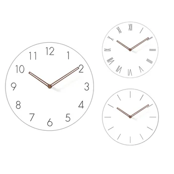 Simple Modern White Round Wooden Wall Clock 11 inch Non-ticking one AA battery powered
Simple Modern White Round Wooden Wall Clock 11 inch Non-ticking one AA battery powered