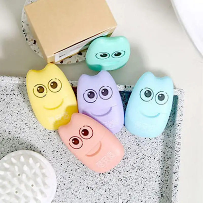 20Pcs Disposable Soap Paper Clean Scented Slice Foaming Box For Outdoor Travel Use Color Random TSLM1 | Красота и здоровье