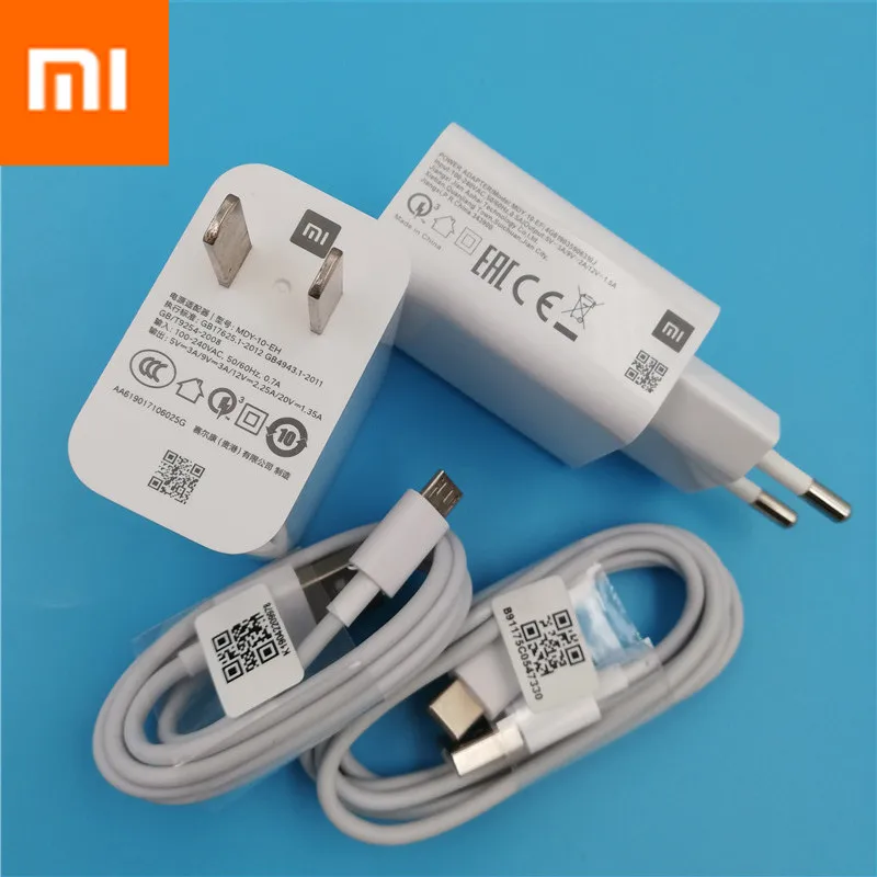 Original Xiaomi 9se USB Charger quick Wall adapter Fast Charge line Micro/Type-C Cable For note 7 Mi 9t CC9 A3 Redmi K20 pro 7A
Original Xiaomi 9se USB Charger quick Wall adapter Fast Charge line Micro/Type-C Cable For note 7 Mi 9t CC9 A3 Redmi K20 pro 7A
