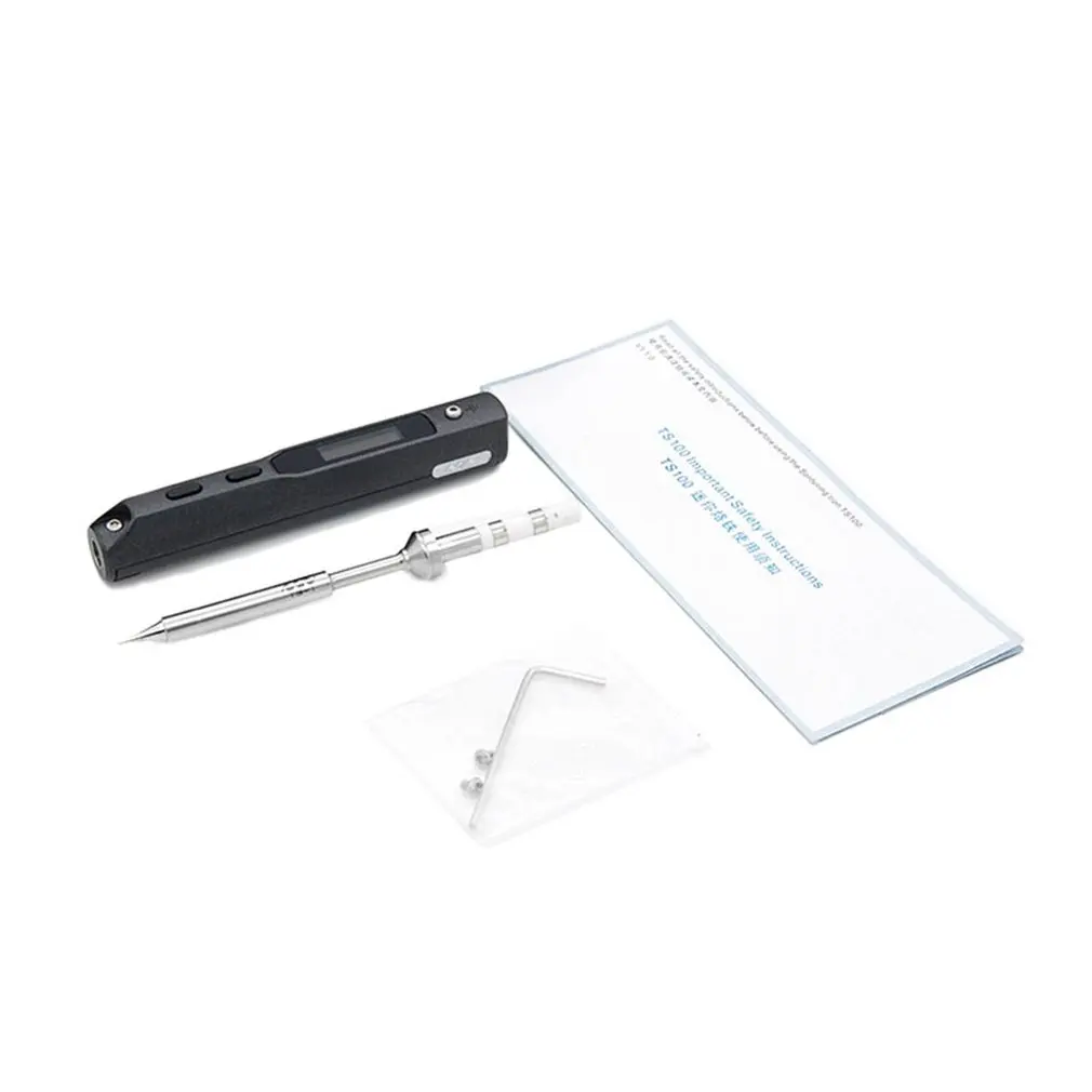 Quality Stylish TS100 65W Mini Electric Soldering Iron Station Digital OLED Screen Adjustable Temperature with Solder Tip Suppl
Quality Stylish TS100 65W Mini Electric Soldering Iron Station Digital OLED Screen Adjustable Temperature with Solder Tip Suppl