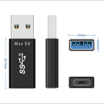 USB 3.1 Type-C Adapter Double-sided 10G Chip High Speed Data Transmission for Laptop VDX99
USB 3.1 Type-C Adapter Double-sided 10G Chip High Speed Data Transmission for Laptop VDX99