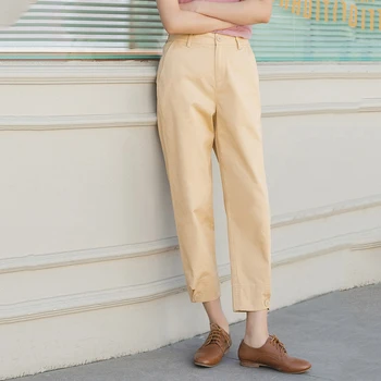 INMAN 2020 Summer New Arrival Literary Pure Cotton Medium Waist Concise Style Irregular Leg Opening Ankle Length Pant
INMAN 2020 Summer New Arrival Literary Pure Cotton Medium Waist Concise Style Irregular Leg Opening Ankle Length Pant
