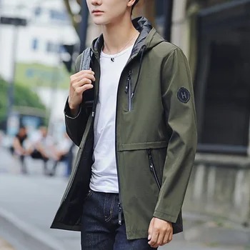 Fashion Slim Mens Trench Coat Jacket Casual Solid Men's Winter Jackets Zipper Patchwork Windbreakers Overcoat
Fashion Slim Mens Trench Coat Jacket Casual Solid Men's Winter Jackets Zipper Patchwork Windbreakers Overcoat