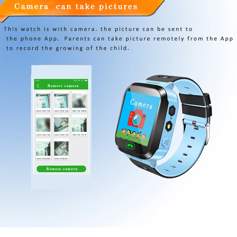Детские Смарт часы KGG KG02 с камерой подсветкой сенсорным экраном кнопкой SOS LBS